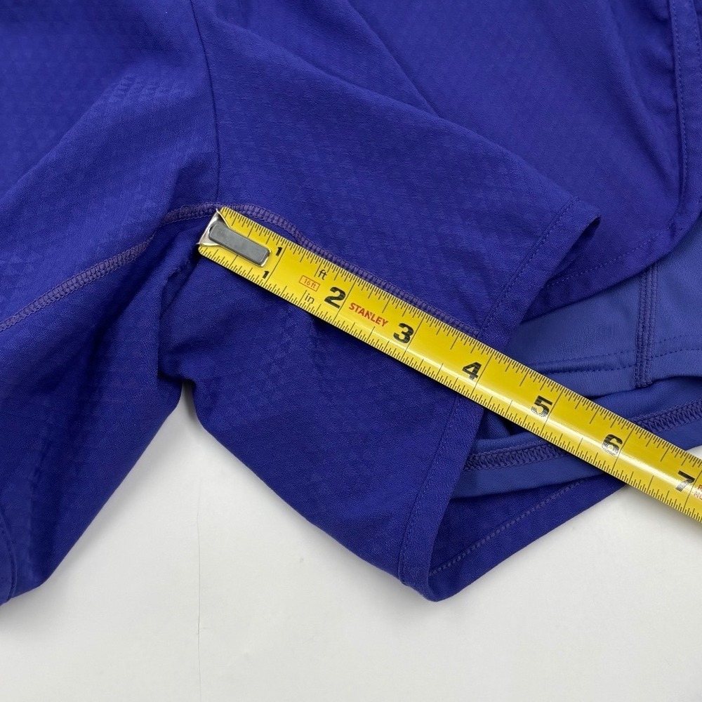 Oiselle Women's 6 Long Roga Royal Blue 2-in-1 Running Pockets Shorts - Picture 4 of 6